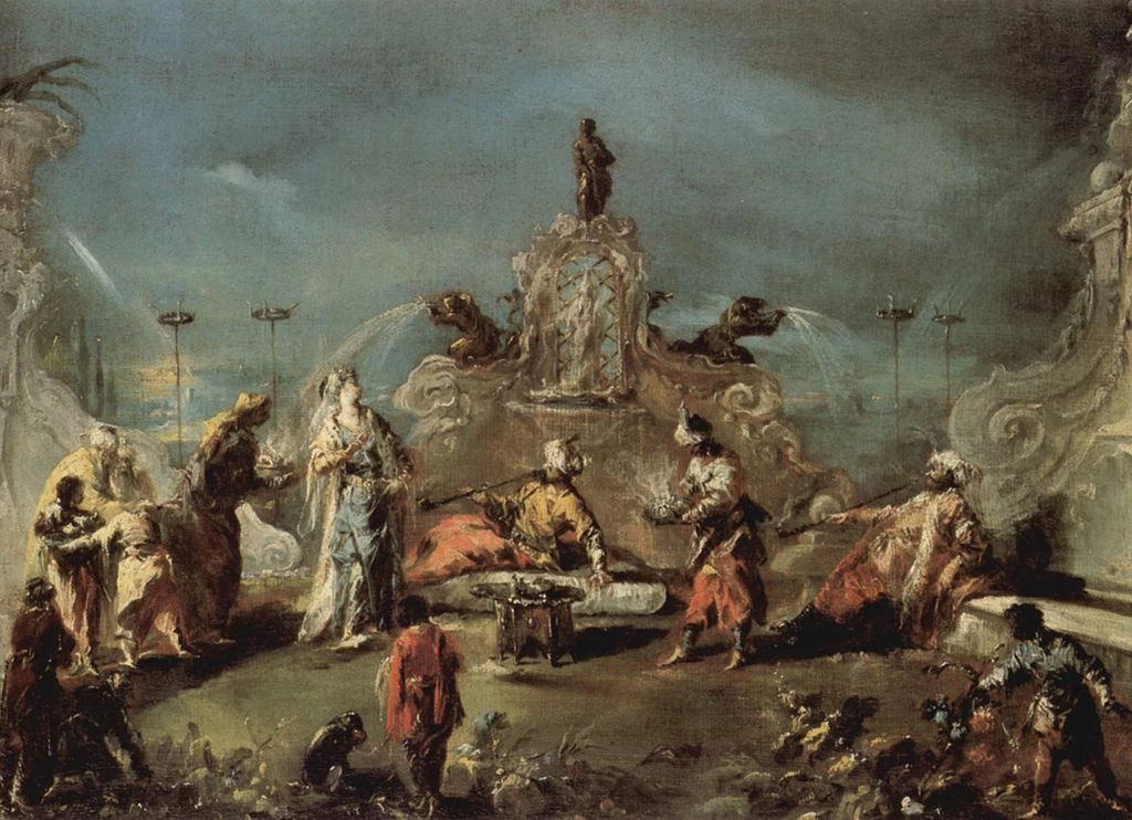Scena in un giardino del serraglio - Sammlung Thyssen, Bornemisza, Madrid